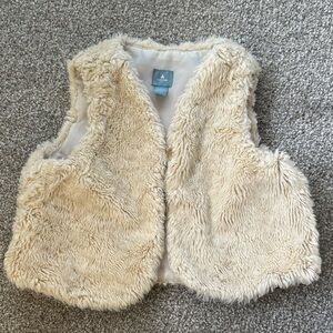 GAP Cream Fuzzy Vest